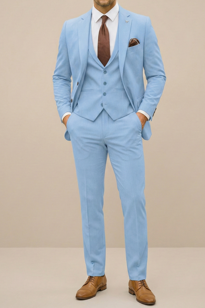 Modern Three-Piece Suit Set