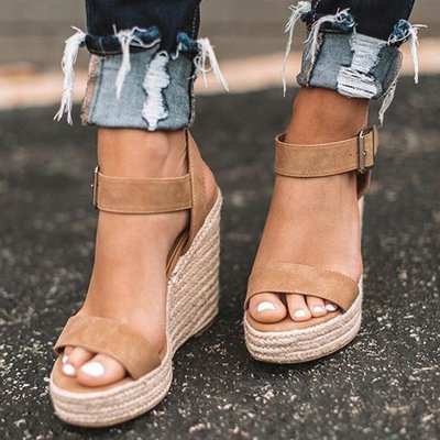 Open Toe Wedge Sandals