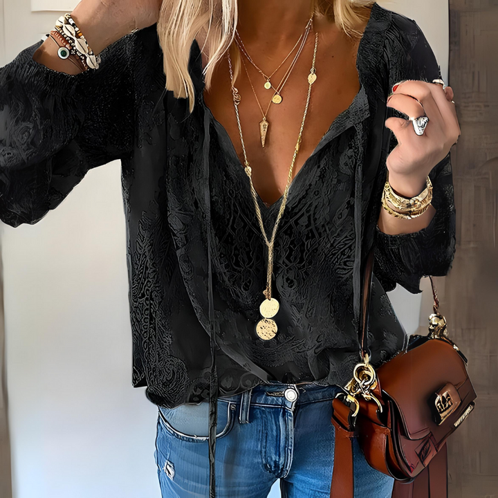 Boho V-Neck Blouse