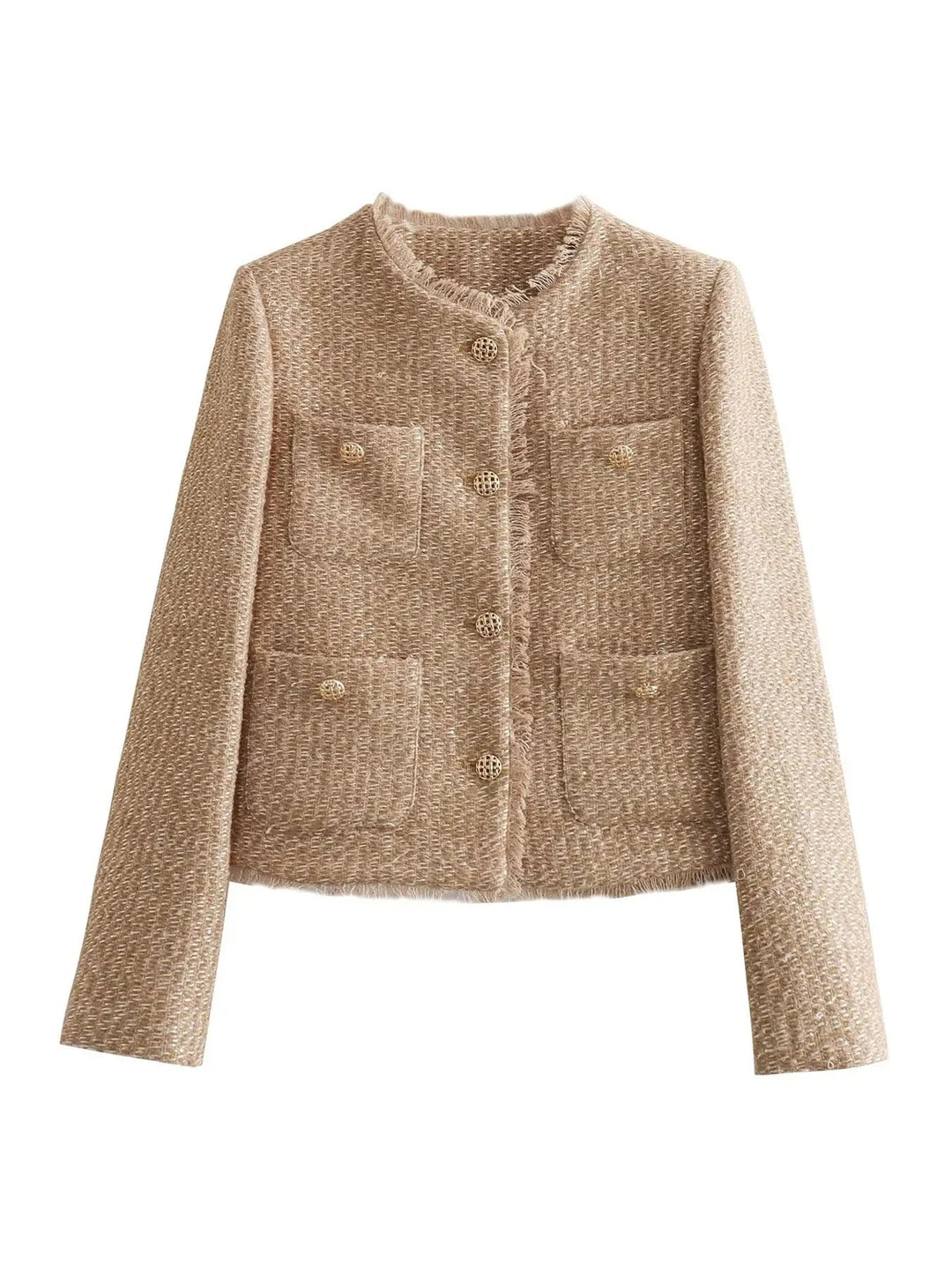 Short Tweed Blazer Jacket