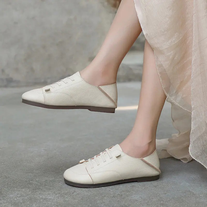 Kallix - Zapatillas de Cuero Retro Confortables