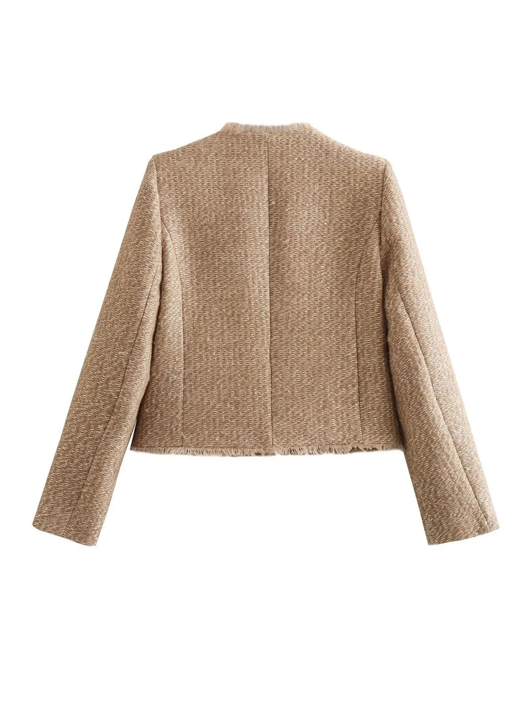 Short Tweed Blazer Jacket