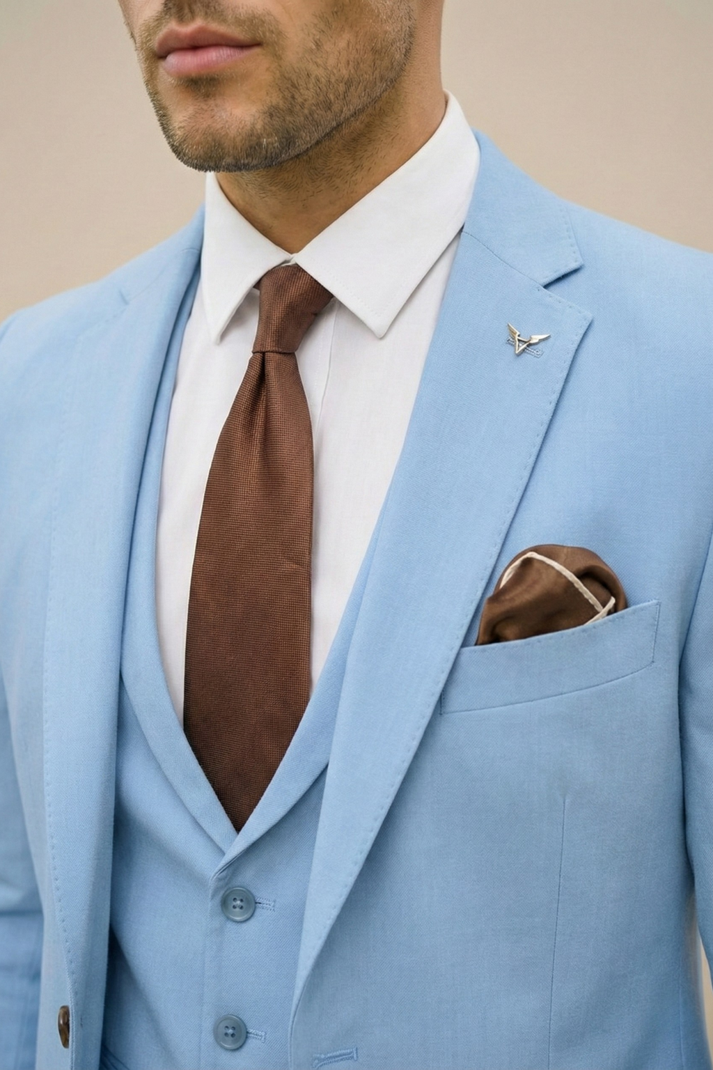 Modern Three-Piece Suit Set