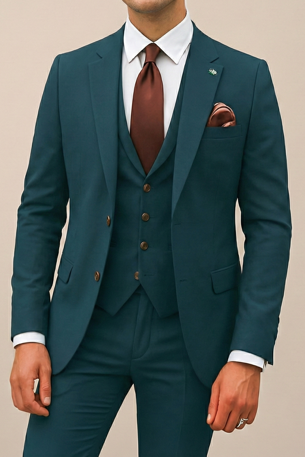 Modern Three-Piece Suit Set