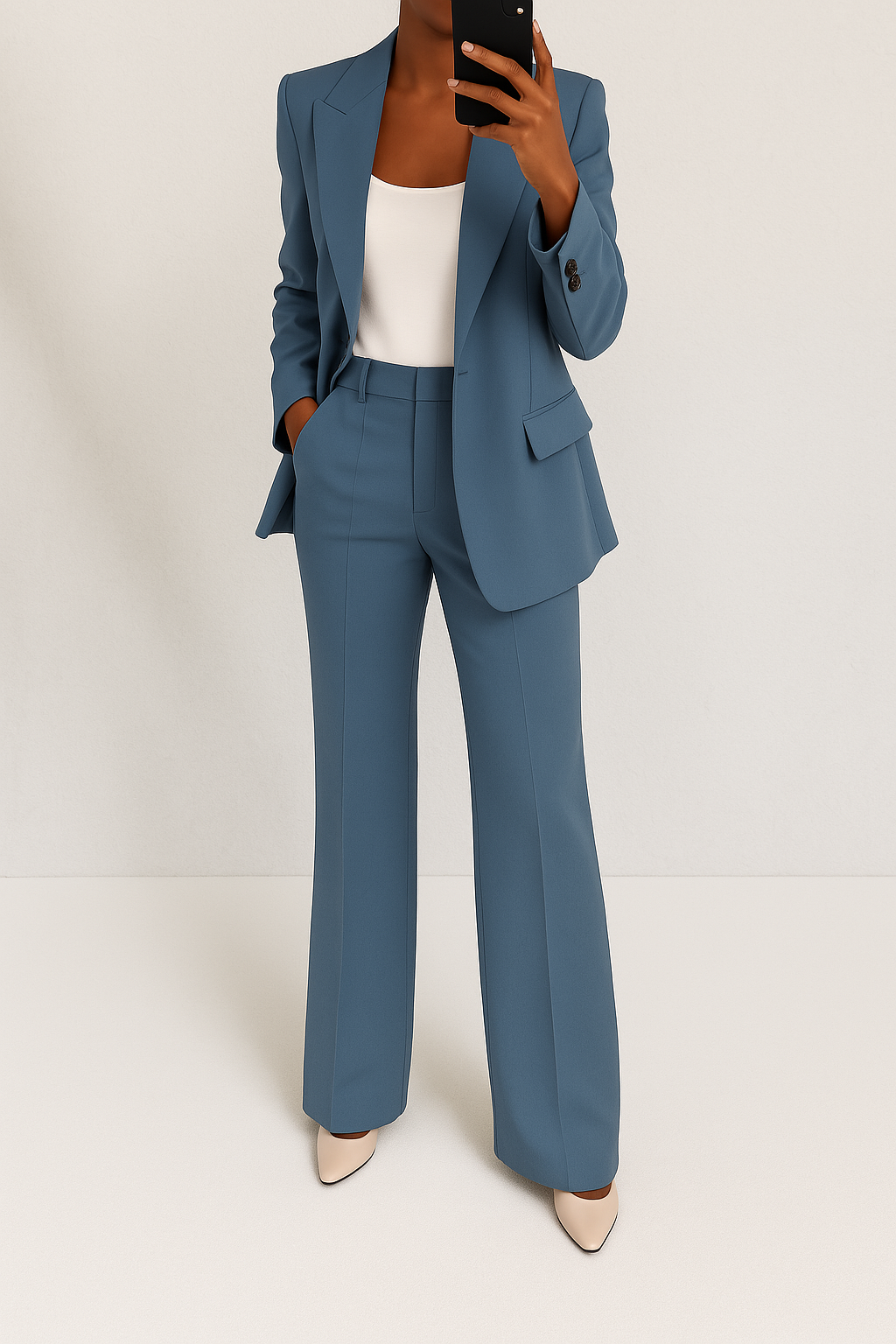 Tailored Blazer and Trouser Suit Set