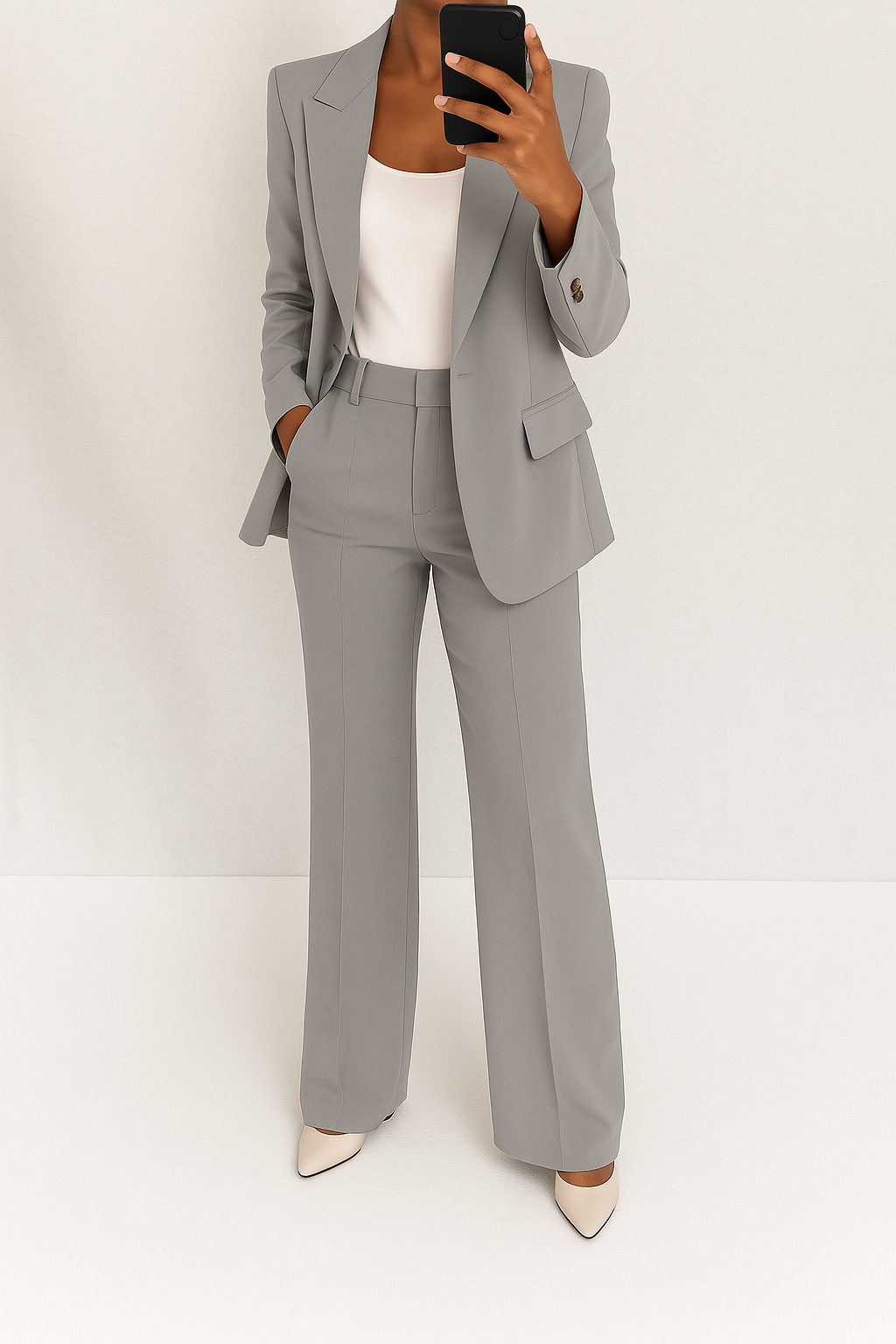 Tailored Blazer and Trouser Suit Set