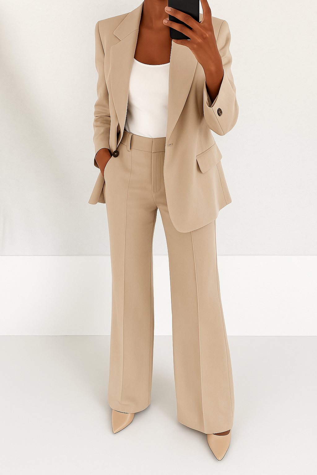 Tailored Blazer and Trouser Suit Set