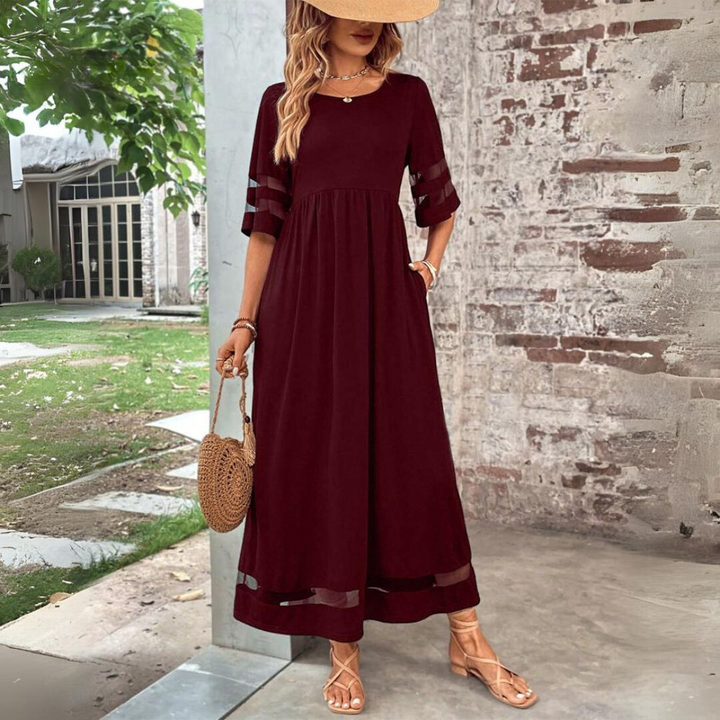 Trixie Cotton Blend Maxi Dress
