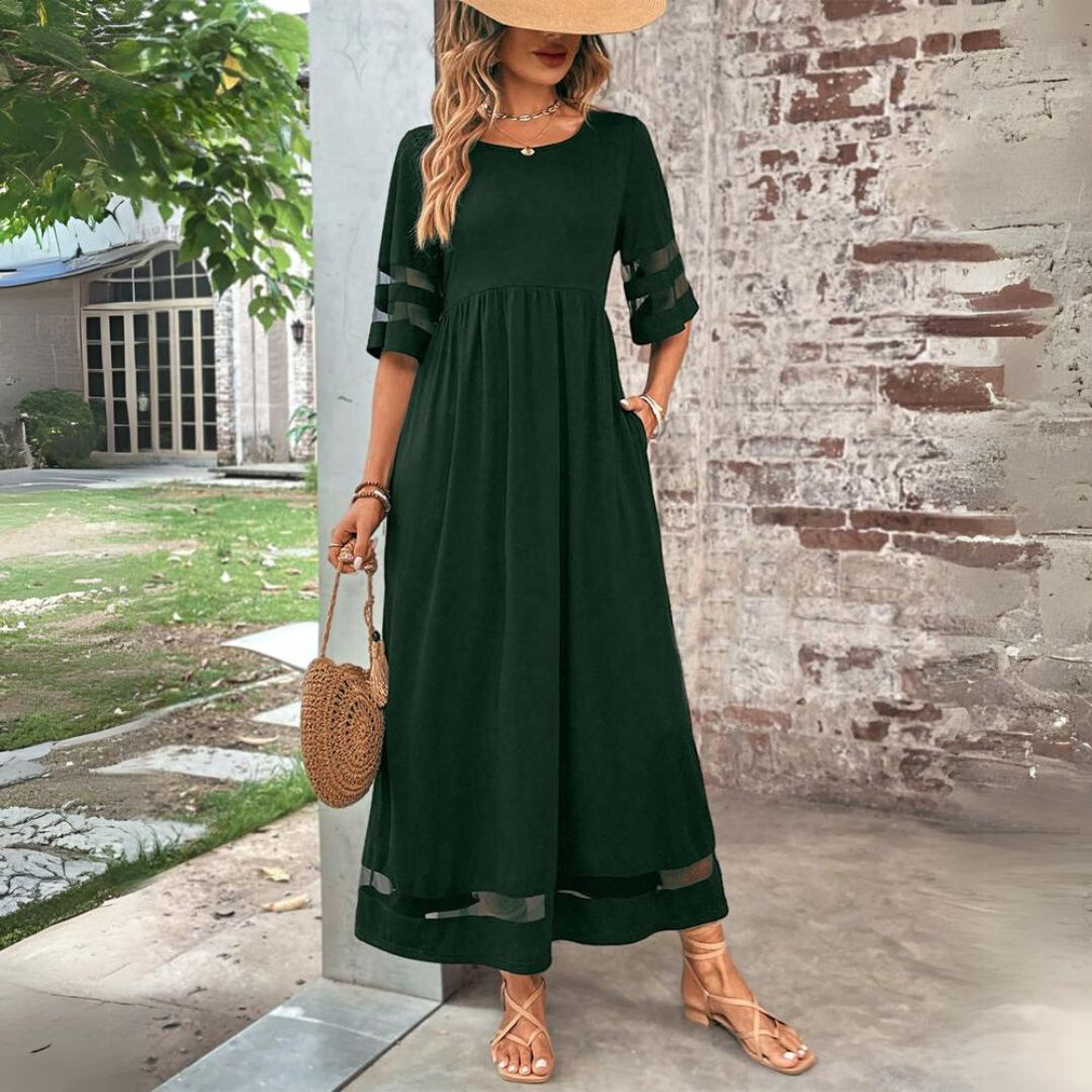 Trixie Cotton Blend Maxi Dress