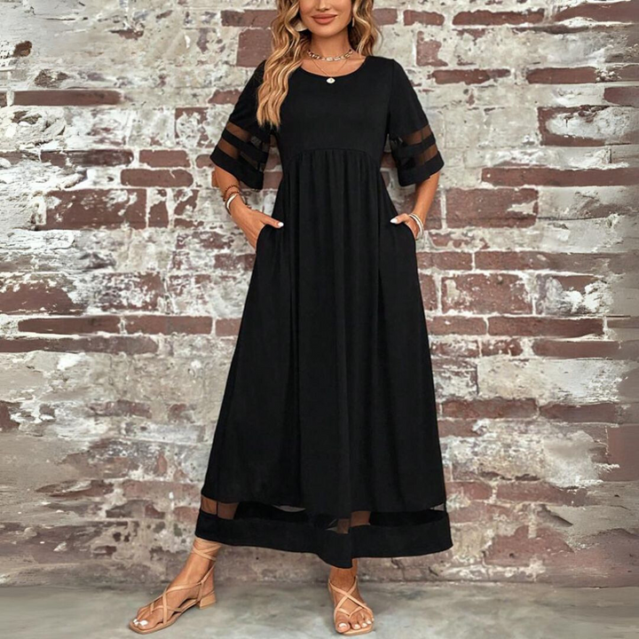 Trixie Cotton Blend Maxi Dress