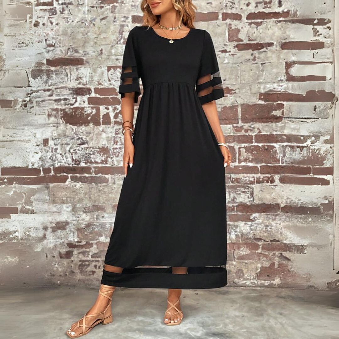 Trixie Cotton Blend Maxi Dress