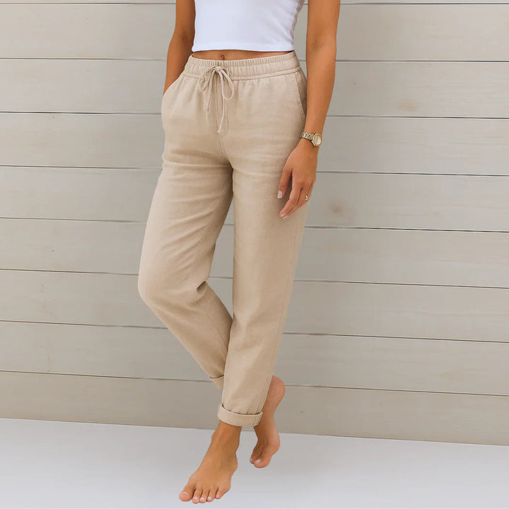 Linen Stretch Pants