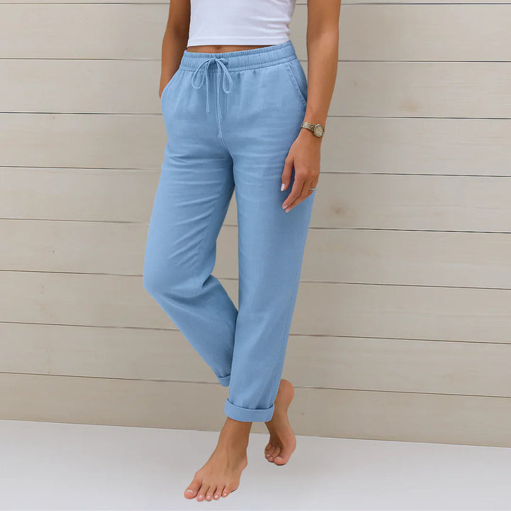 Linen Stretch Pants