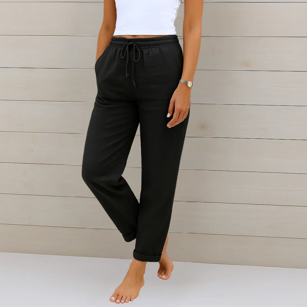 Linen Stretch Pants