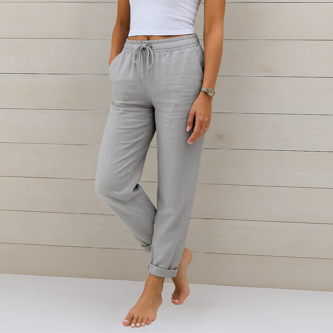 Linen Stretch Pants