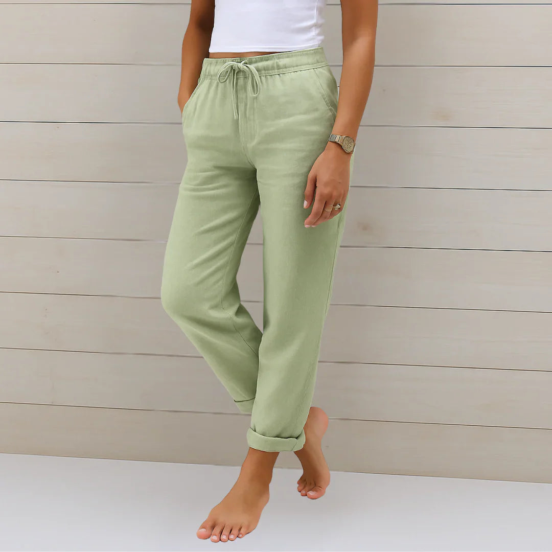 Linen Stretch Pants