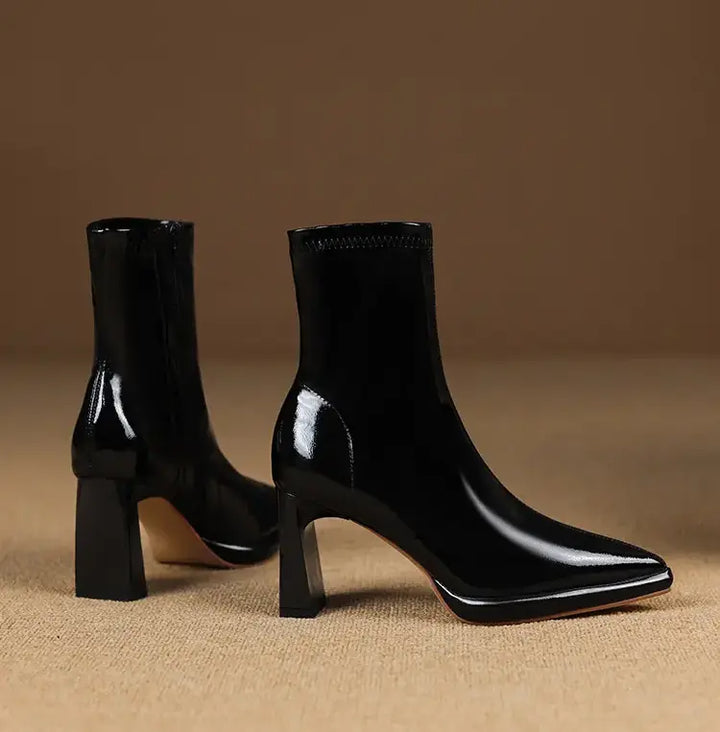 Kryllix - Patent Leather Ankle Boots
