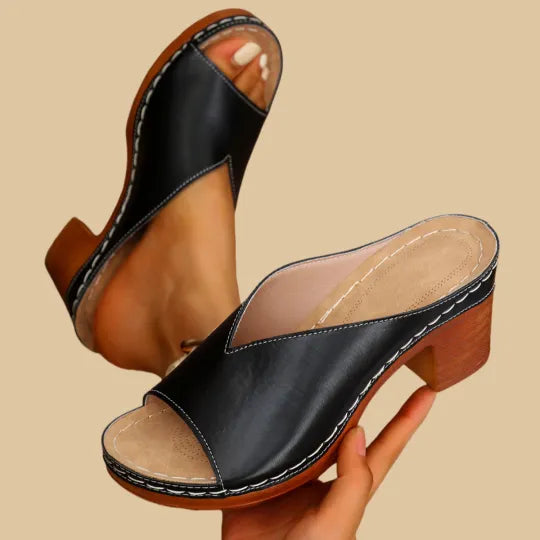 Chunky Orthopaedic High-Heel Sandals