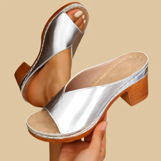 Chunky Orthopaedic High-Heel Sandals