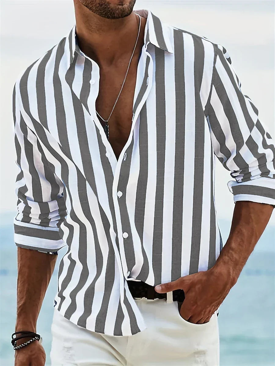 Striped Relaxed Summer Shirt