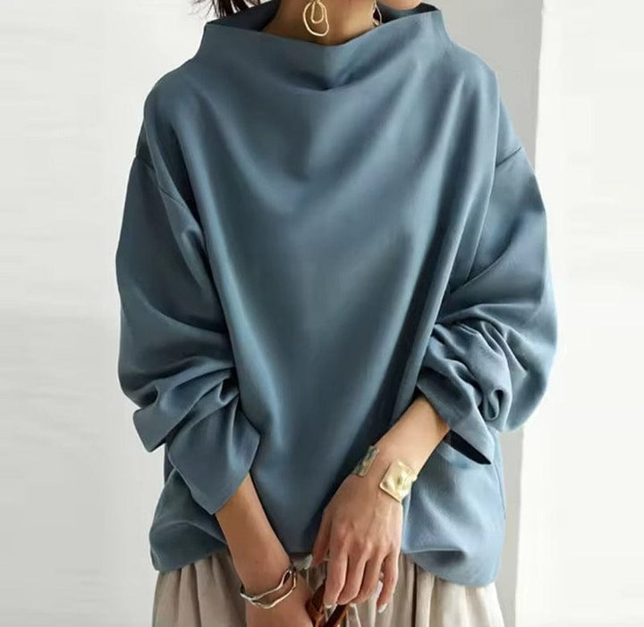 High-Neck Long Sleeve Top