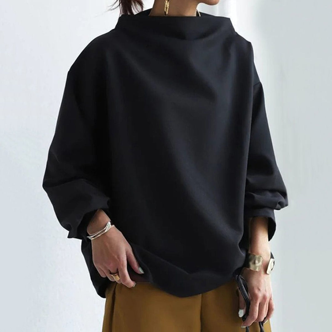 High-Neck Long Sleeve Top