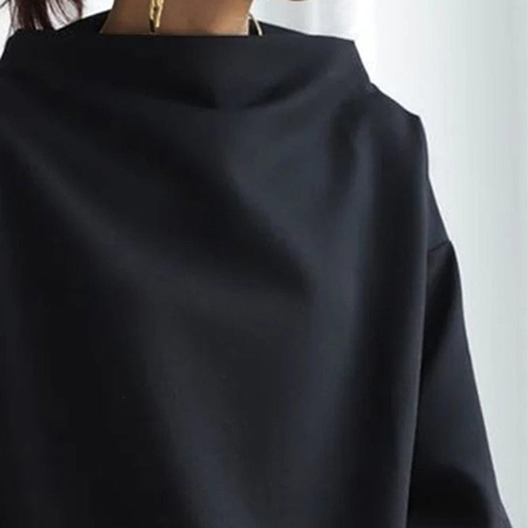 High-Neck Long Sleeve Top