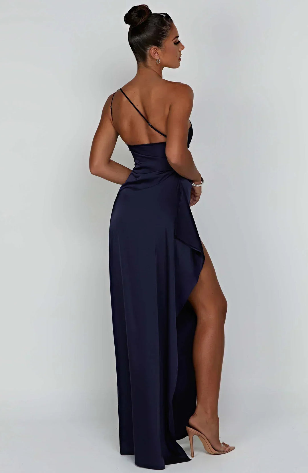 Asymmetric Evening Maxi Dress