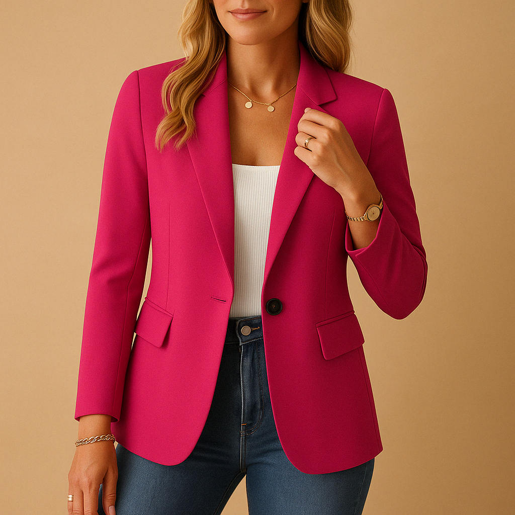 Fitted Tailored Blazer Jacket