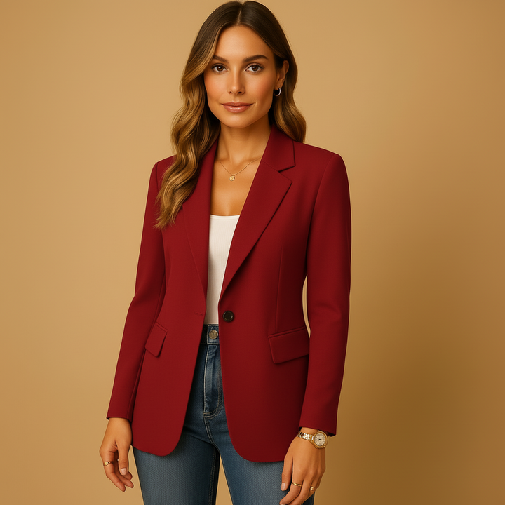 Fitted Tailored Blazer Jacket