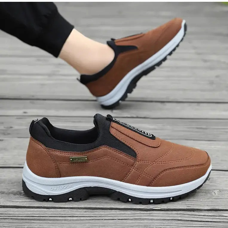 A pair of brown Aklos men&