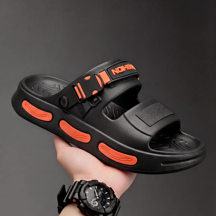 Rhyza - Chunky Platform Sandals, Soft EVA Slides