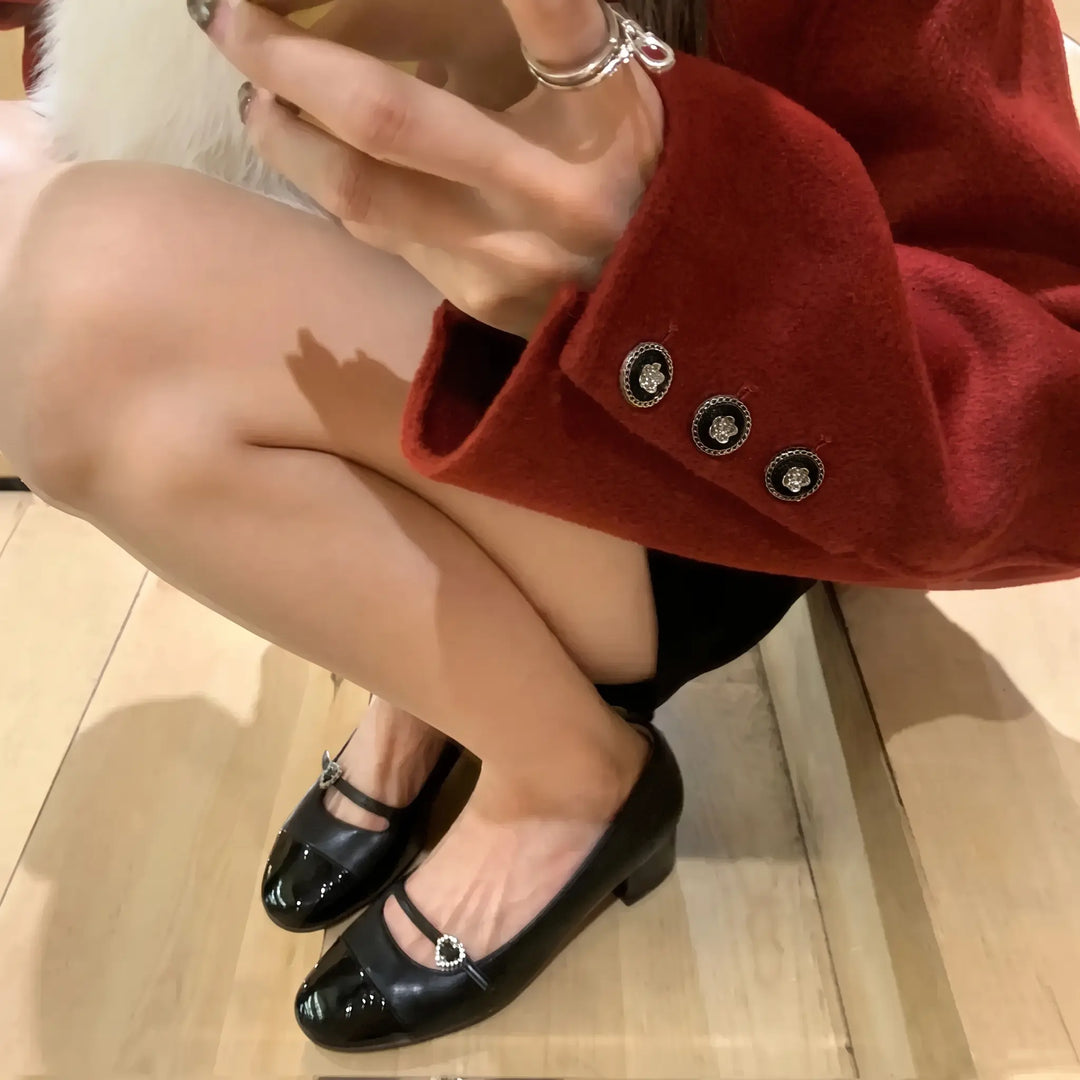 Kaelo - Chic Flat Mary Janes with Decorative Buckle