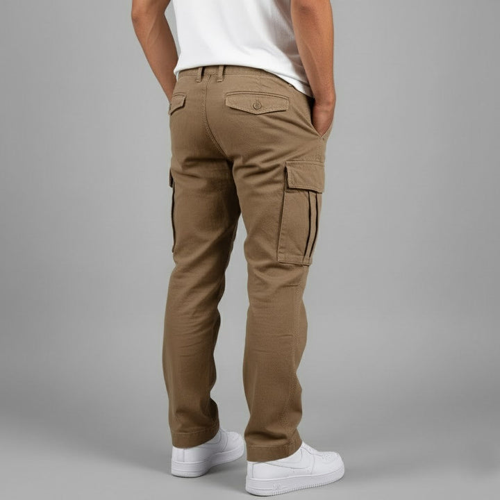 Relaxed Fit Cargo Pants with Side Pockets