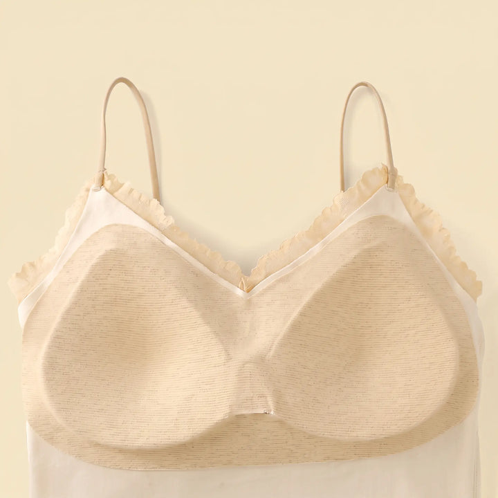 Xylos - Silk Camisole Thermal Lace Top