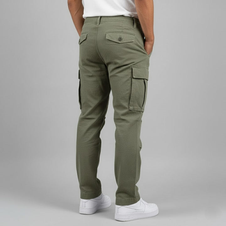 Relaxed Fit Cargo Pants with Side Pockets