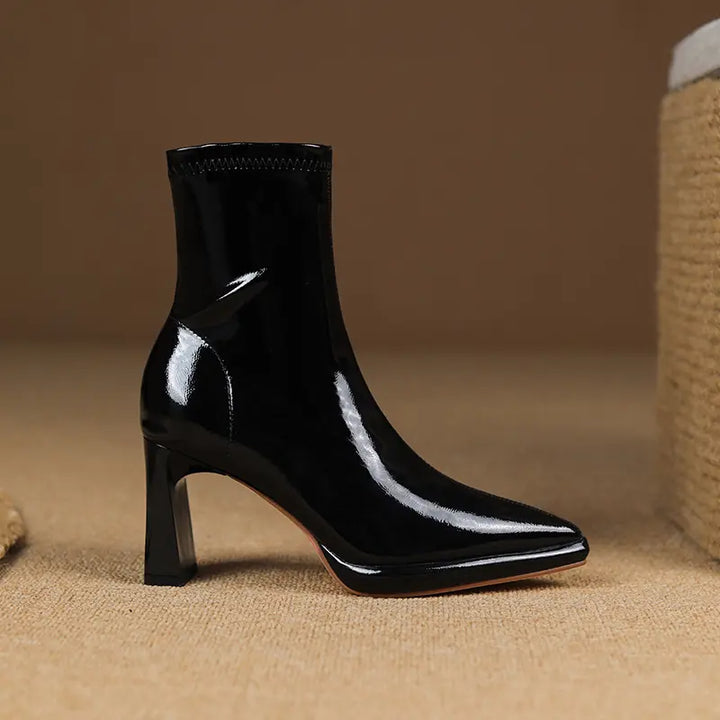 Kryllix - Patent Leather Ankle Boots