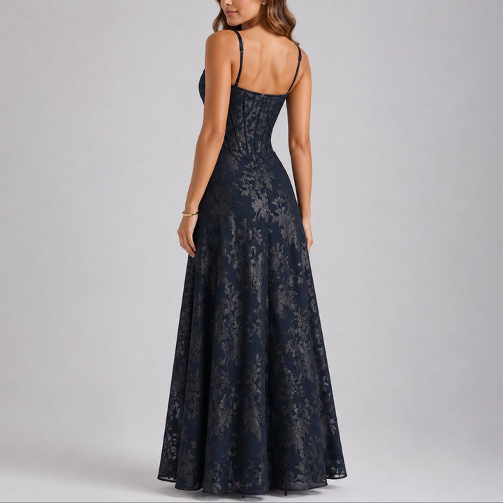 Floral Corset Maxi Dress