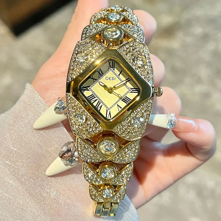 Ornate gold-tone women&