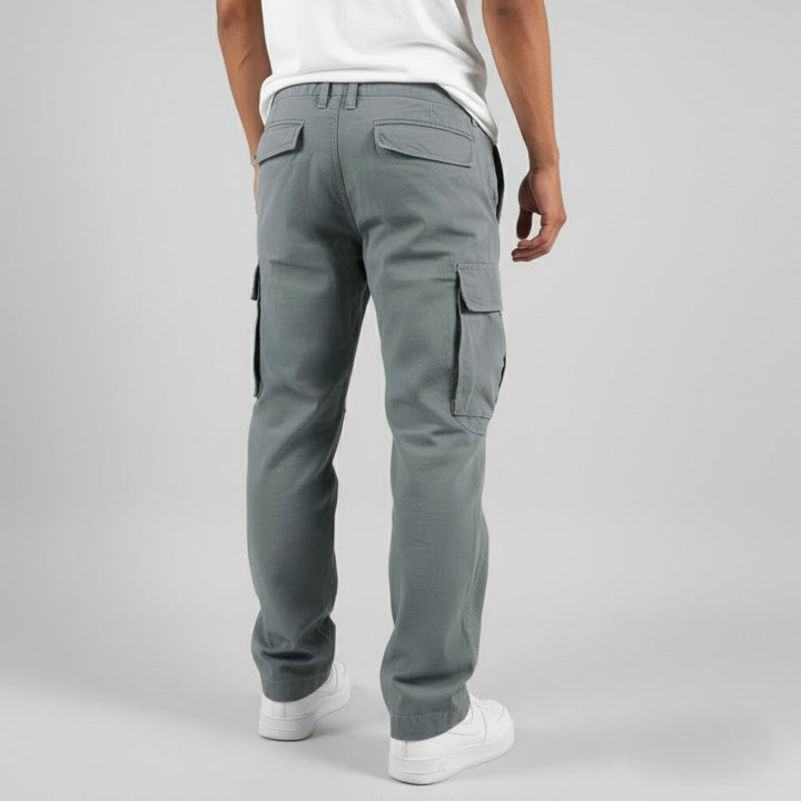 Relaxed Fit Cargo Pants with Side Pockets
