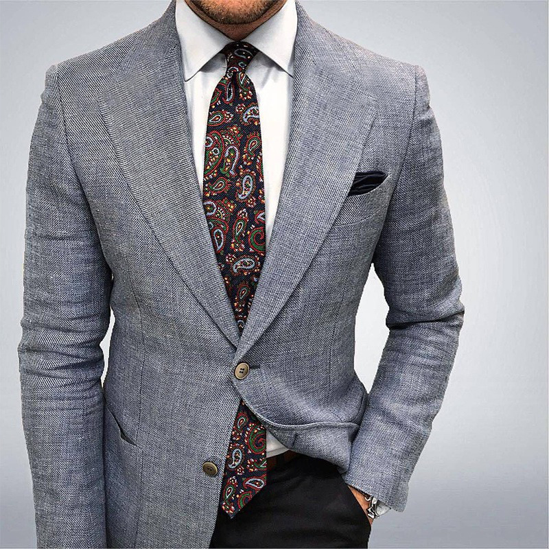Textured Tailored Blazer Jacket
