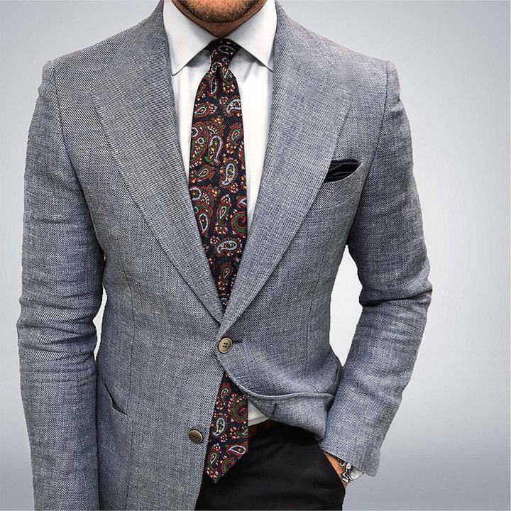 Textured Tailored Blazer Jacket