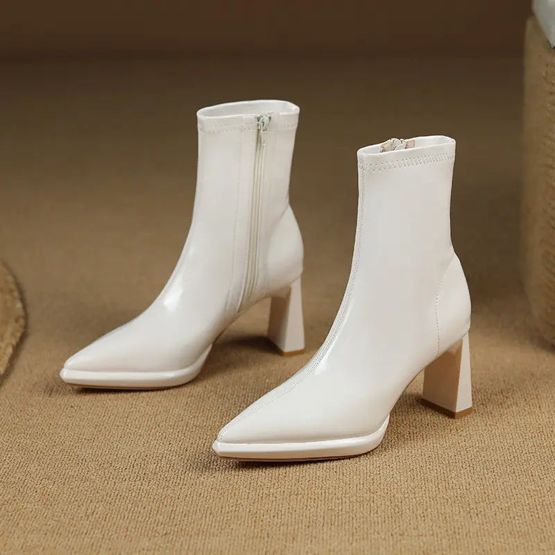 Kryllix - Patent Leather Ankle Boots
