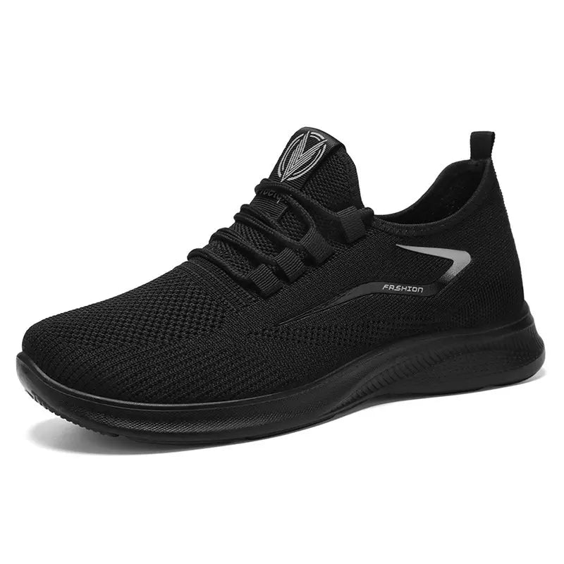 Black engineered knit men&