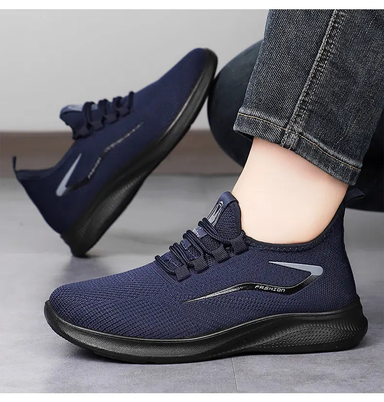 Navy blue Kavala engineered knit men&