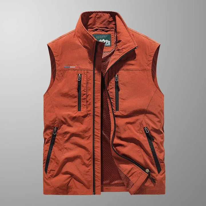 Mens Lightweight Multi-Pocket Outdoor Gilet