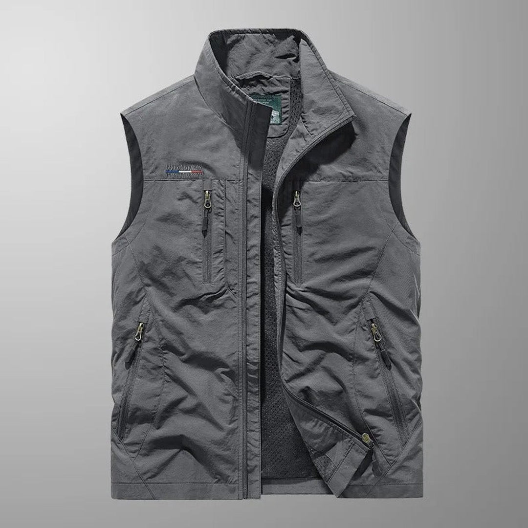Mens Lightweight Multi-Pocket Outdoor Gilet