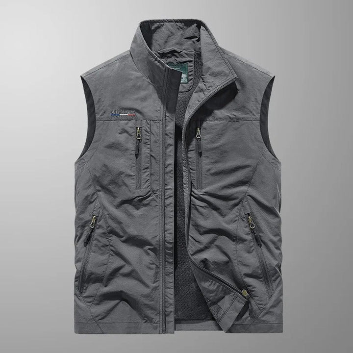 Mens Lightweight Multi-Pocket Outdoor Gilet