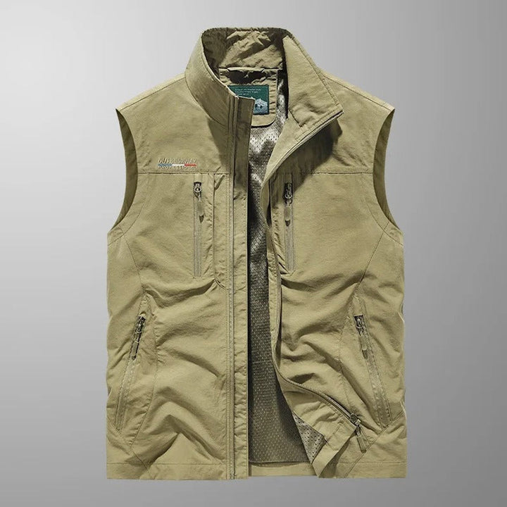 Mens Lightweight Multi-Pocket Outdoor Gilet