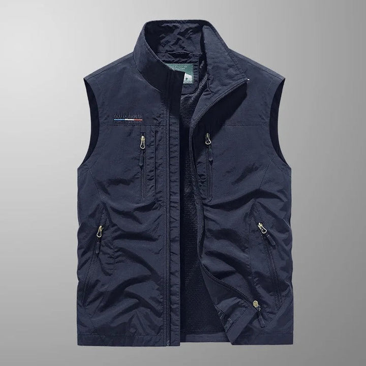 Mens Lightweight Multi-Pocket Outdoor Gilet